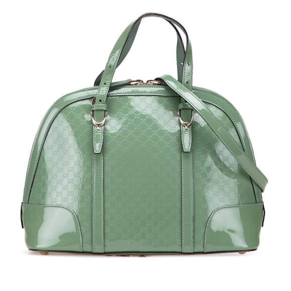 Pre-Loved Gucci Small Microguccissima Patent Nice Satchel - Picture 1 of 10